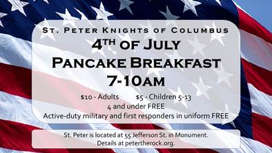 July 4th Pancake Breakfast